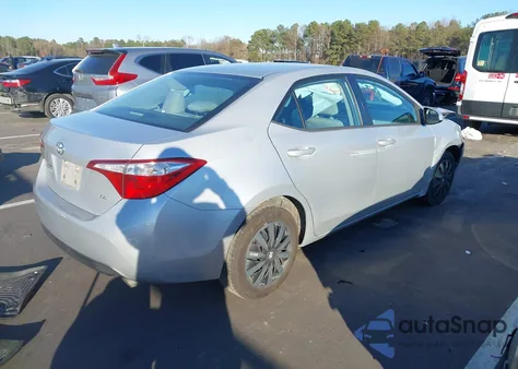 2016 Toyota Corolla Le from USA, damaged, VIN 5YFBURHE0GP562479
